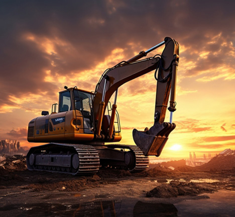 small vecteezy_a construction machine is sitting on top of a hill at_32840667_small